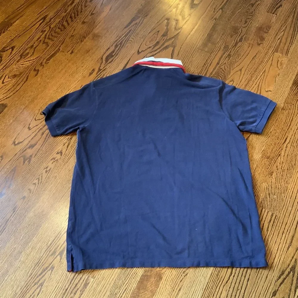 Ralph Lauren Polo United States Flag‎ Big Pony Blue Shirt USA Mens XL